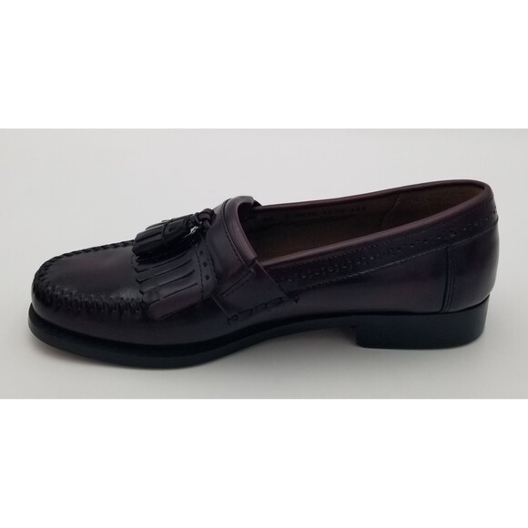 G.H. Bass & Co Weejuns Jeremy Burgundy Leather Tassel Loafers Men\'s 8.5 D main image 5